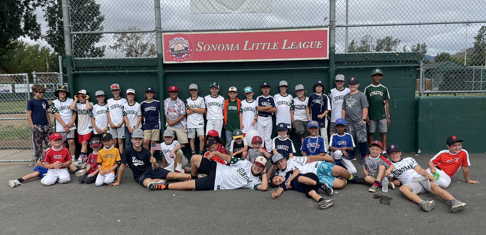 Getting Ready for the Sonoma Little League 4th of July Parade Float